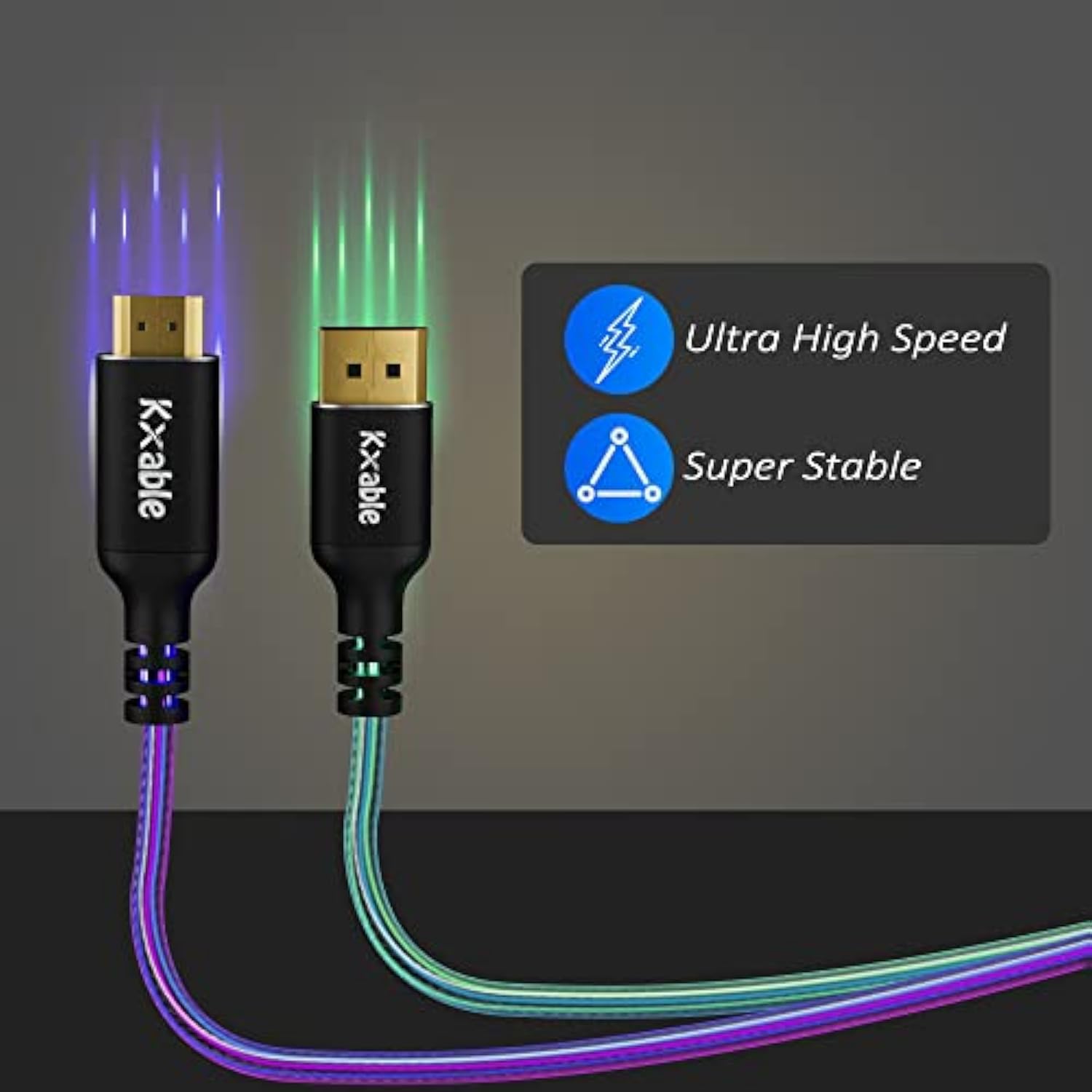 8K Displayport To Hdmi Cable 4 Feet, Dp 1.4 To Hdmi 2.1 Video Cord (8K@60Hz,4K