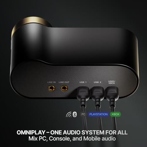 SteelSeries Arctis Nova Elite - Hi-Res Wireless Gaming Headset 96kHz/24bit Carbon Fiber Speakers ANC AI Noise Rejection App 2.4GHz + BT Multi-Source