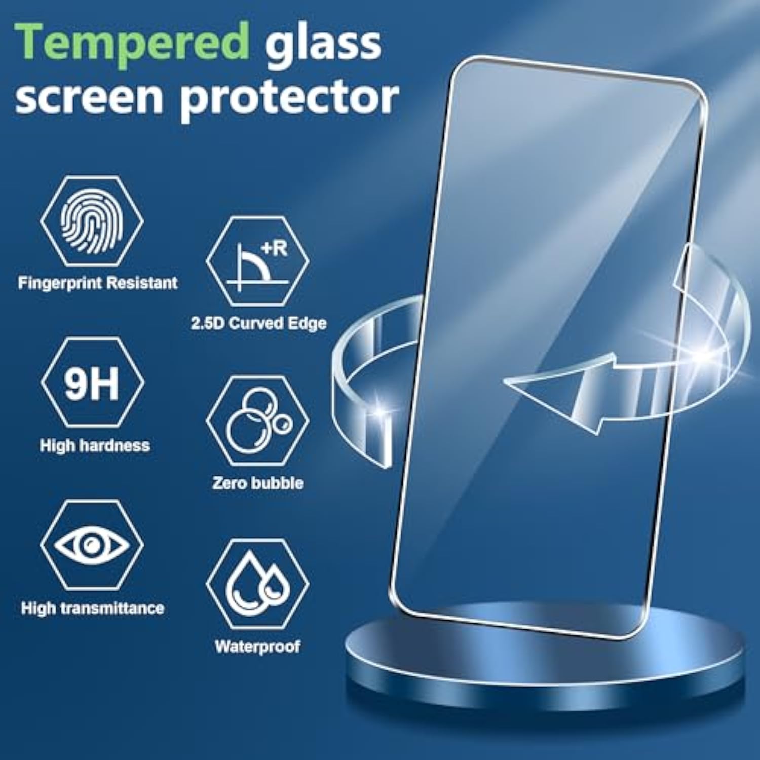 For Nothing Phone 3 Screen Protector, 9H Hardness Anti-Scratch Tempered Glass Flim, Case Friendly(3 Pack)