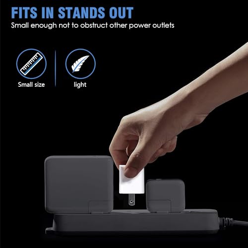 iPhone Charger Cord 6FT, [ MFi Certified] 2 Pack Lightning Cable Cube Phone Charging Transfer Cord Cable USB Plug Wall Charger Block Travel