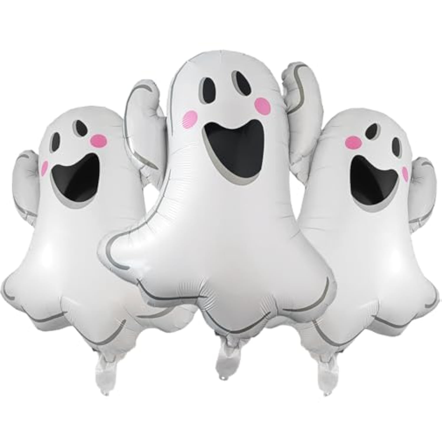 3 Pack 29 Inch Ghost Foil Balloons Spooky Halloween Party Decorations