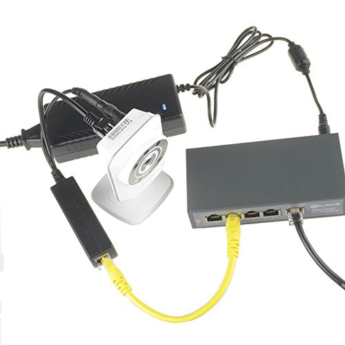 Active Poe Splitter Power Over Ethernet 48V To 5V 2.4A Compliant Ieee802.3Af