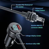 3-In-1 Starlink Mini Cable 10Ft/3M, High Speed Charging Usb C/Usb A Ports, 12-48V Starlink Mini Car Charger To Dc Cable Waterproof Accessorys