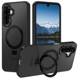 for  Galaxy A17 Case,with Magnetic Invisible Stand [Military Drop Protection] [Compatible with MagSafe] Shockproof Slim Translucent Anti-Slip,