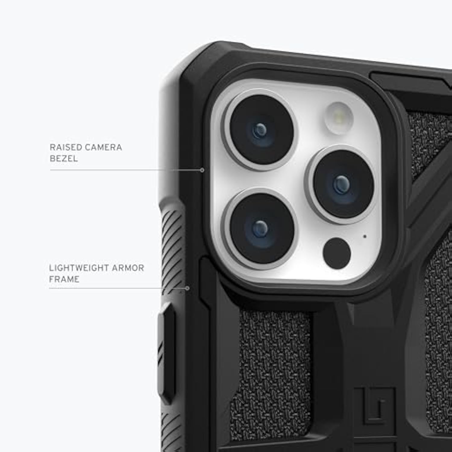 Uag Case Compatible With Iphone 15 Pro Max Case 6.7" Monarch Kevlar Black Rugged Heavy Duty Military Grade Drop Tested Protective Cover