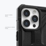 Uag Case Compatible With Iphone 15 Pro Max Case 6.7" Monarch Kevlar Black Rugged Heavy Duty Military Grade Drop Tested Protective Cover