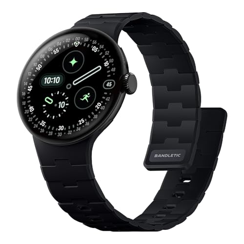Magnetic Silicone Bands Compatible with Google Pixel Watch 4/3/2/1 41mm for Women and Men, Rugged Soft Sport Strap Replacement Wristband