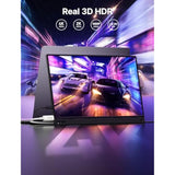 Usb-C To Mini Hdmi Cable 10Ft, Laptop To Portable Monitor Cable, High Speed 4K