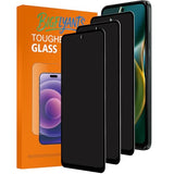 2 Pack Privacy Screen Protector for Motorola G Play 2023+ 2 Pack Camera Lens Protector, Anti-Spy Tempered Glass Film, Full Coverage, Anti-Scratch,