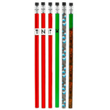 Ultimate Party Favors Set - Bundle With 24 Pencils And 24 Mini Posters Featuring Creepers, Zombies, More Plus Stickers | Birthday Party Supplies