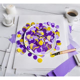 Purple Gold Confetti/Purple Gold Party Table Decorations/Eid Mubarak/Purple Birthday Decorations/Nyu Graduation Party Decorations 2025