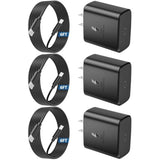 [3 Pack] 45W Super Fast Charger Usb C Replacement For Samsung Phone Charger 45 Watt Usb-C Charger,Type C Chargers Fast Charging For Galaxy S25 Ultra/S25/S24 Ultra/S24/S23/S22 Ultra,Tab S7/S8,6Ft Cable