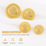 40 Pcs Gold Buttons For Blazer, Vintage Sewing Buttons For Jeans Suits