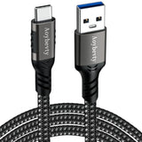 Usb A To Usb C Cable 6.6Ft, 10Gbps Data Transfer And 60W 3A Fast Charging Cable, Usb C 3.1/3.2 Cable For Android Auto Samsung S21/S20/S10/Note 20, Ipad Pro, Sony Xz, Lg Other Type-C Devices
