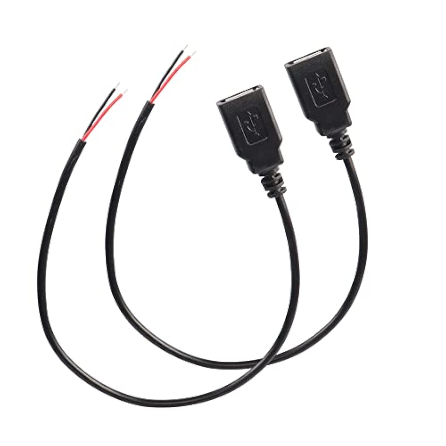 Usb 2.0 Female Pigtail Cable Extension Power Cable 22Awg 5V 3A Usb A Socket To