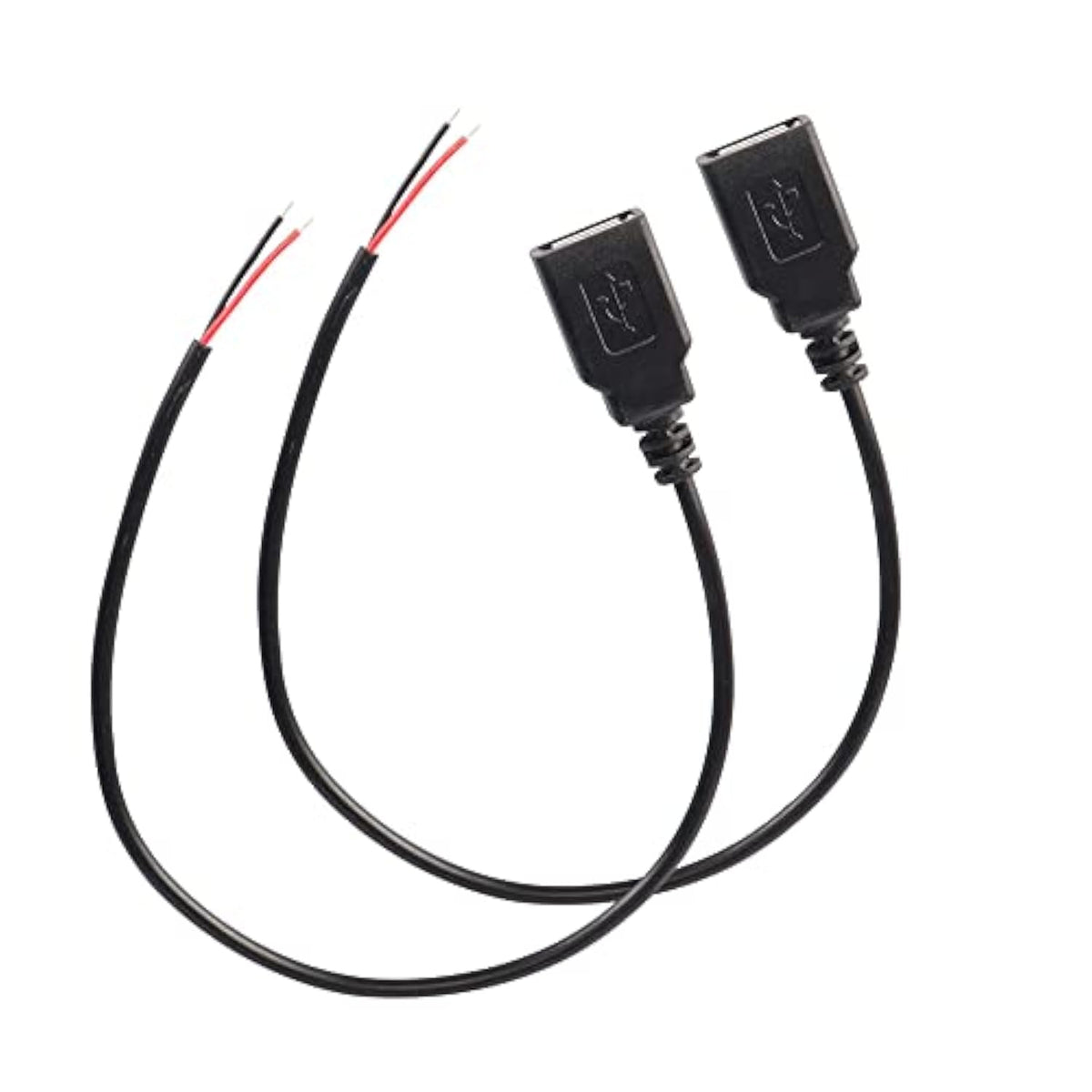 Usb 2.0 Female Pigtail Cable Extension Power Cable 22Awg 5V 3A Usb A Socket To
