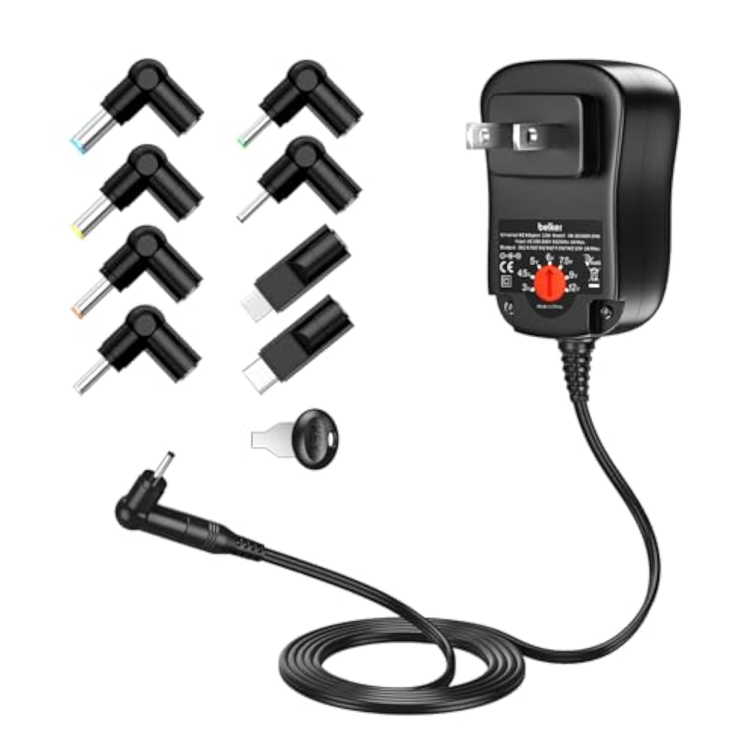 12W Universal 3V 4.5V 5V 6V 7.5V 9V 12V Ac Dc Adapter Power Supply For Household Electronics Router Speaker Smart Phone Tablet Cctv Ip Camera - 1A 1000Ma Amp Max.