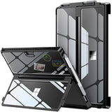 Surface Pro 7 Plus Case, Crystal Clear Multi-Angle Shockproof Case Compatible