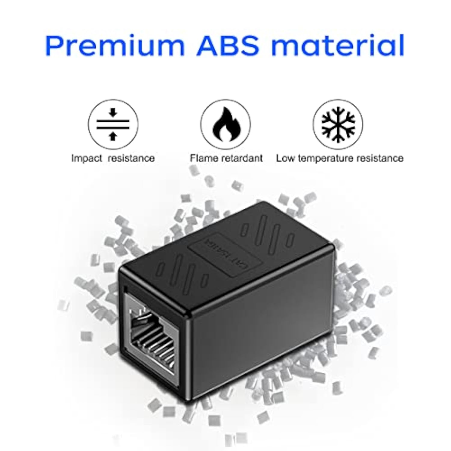 Rj45 Cat6 Coupler Ethernet Extender Connector, 6 Pack In Line Coupler For Cat6