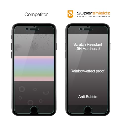 (2 Pack) Designed for iPhone 8 Plus and iPhone 7 Plus (5.5 inch) Tempered Glass Screen Protector, Anti Scratch, Bubble Free