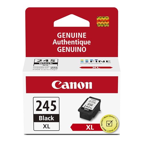 Pg-245 Xl Genuine Black Ink Cartridge, Compatible With Ip2820, Mg2420/2924/2920/3020/2522/2525, Mx492, Ts3120/302/302A/202/202A/4520/3320