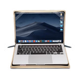 MOSISO Laptop Sleeve Case Compatible with MacBook Air 13 inch M4 A3240 M3 A3113 M2 A2681 M1 A2337 A2179 A1932 2025-2018/Pro 13 inch M2 M1 2025-2016, PU Leather Vintage Portfolio Cover, Peacock Blue