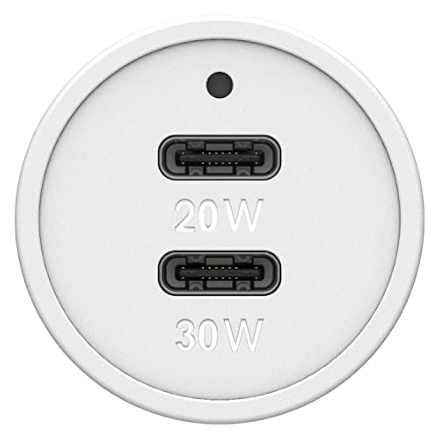 OtterBox Fast Charge USB-C Car Charger, 20 Watt + OtterBox USB C-Ligtning Cable, 1M - Cloud DUST