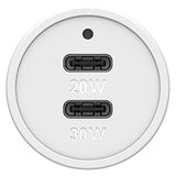 OtterBox Fast Charge USB-C Car Charger, 20 Watt + OtterBox USB C-Ligtning Cable, 1M - Cloud DUST
