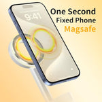 Magnetic Selfie Stick Tripod With Remote,54" Phone Tripod Compatible With Magsafe,Fit For Iphone 12/13/14/15 Series,Magsafe Case And Other Phones With Metal Ring