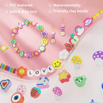 1642 Pieces Clay Beads For Friendship Bracelets Making Kit, 24 Styles Jewelry Making Supplies Cute Beads Charms With Elastic String And Organizer Gifts For Teens Girls Ages 6 7 8 9 10 11 12