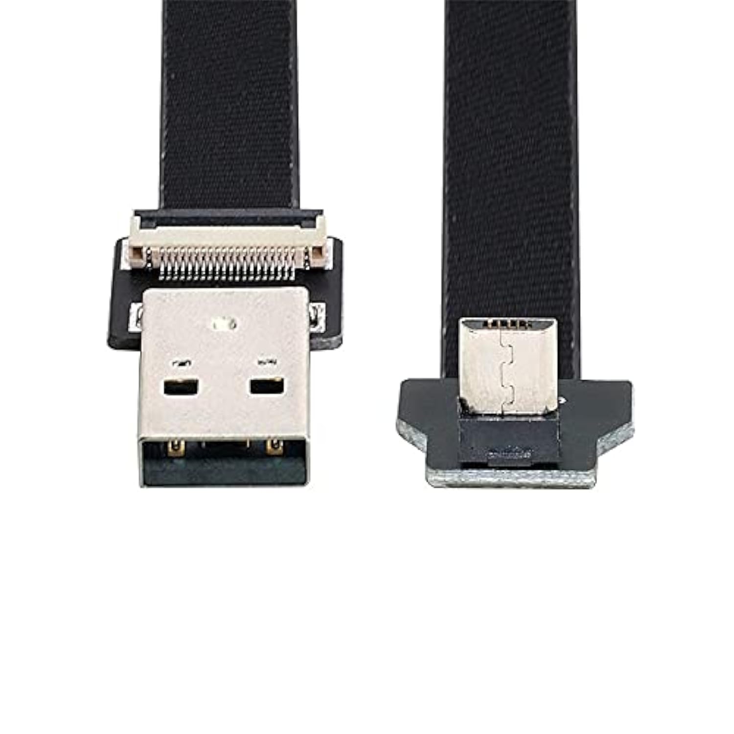 xiwai 0.2M Up Angled USB 2.0 Type-A Male to Micro USB 5Pin Male Data Flat Slim