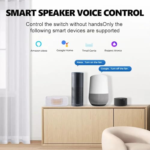 Wifi Smart Light Switch 10A Mini Diy Breaker Module, Control By Smart Life/Tuya App, Compatible With Google Home/Alexa Echo(4 Pack)