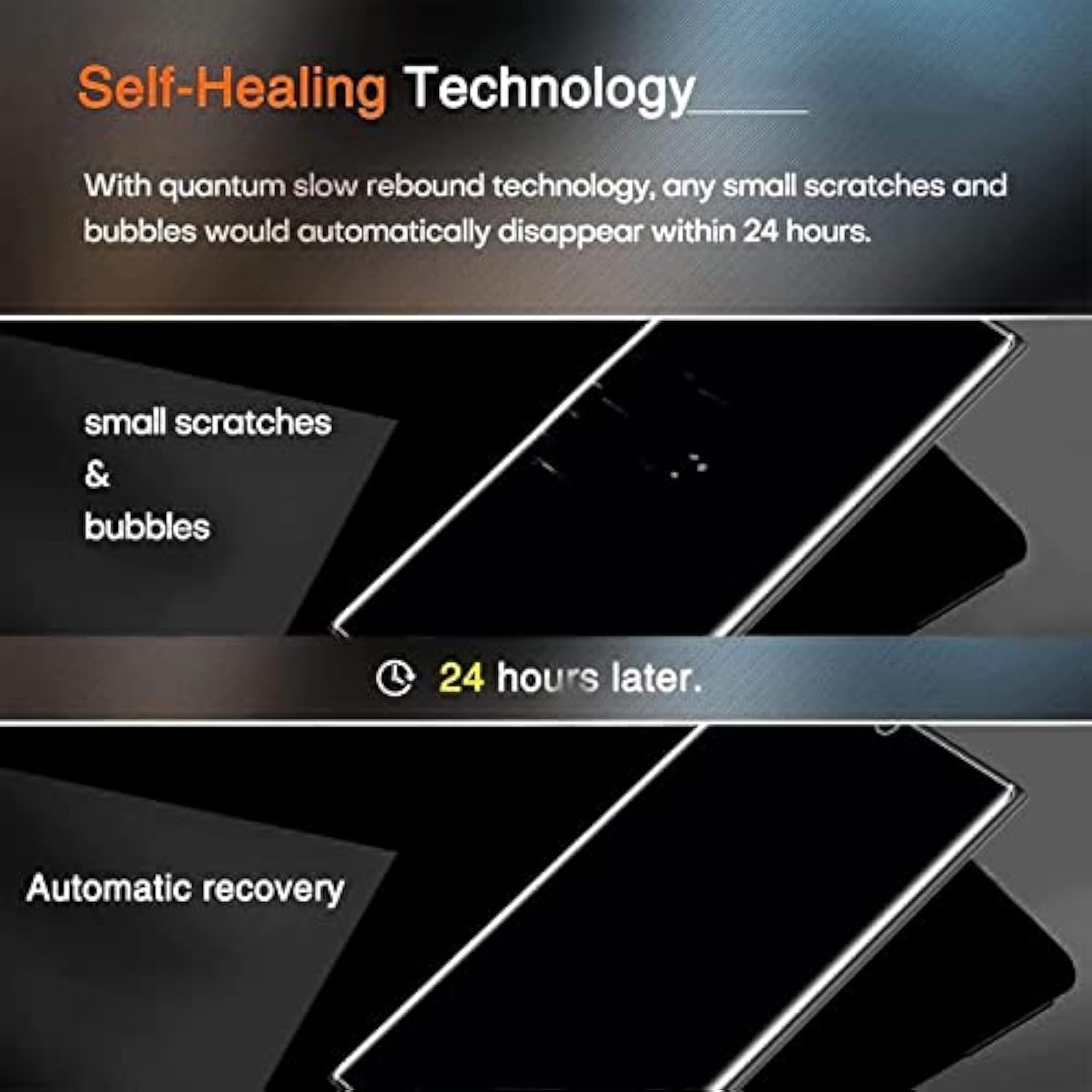 3 Pack Screen Protector For Samsung Galaxy S23 Ultra [Not Glass] With 3 Pack Tempered Glass Camera Lens Protector, Bubble Free, Case Friendly, Antiscratch