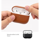 Handmade Leather Case for AirPods Pro 2nd Generation with Lanyard, Black
