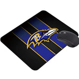 Gaming Mouse Pad, Sport Football Mousepad With Non-Slip Rubber Base For Laptop Computer Desktop Game Mat,Fans Gift Blue Stripe Design