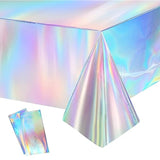 2PCS Iridescent Tablecloths (54"x108") for  Undersea  Theme Parties