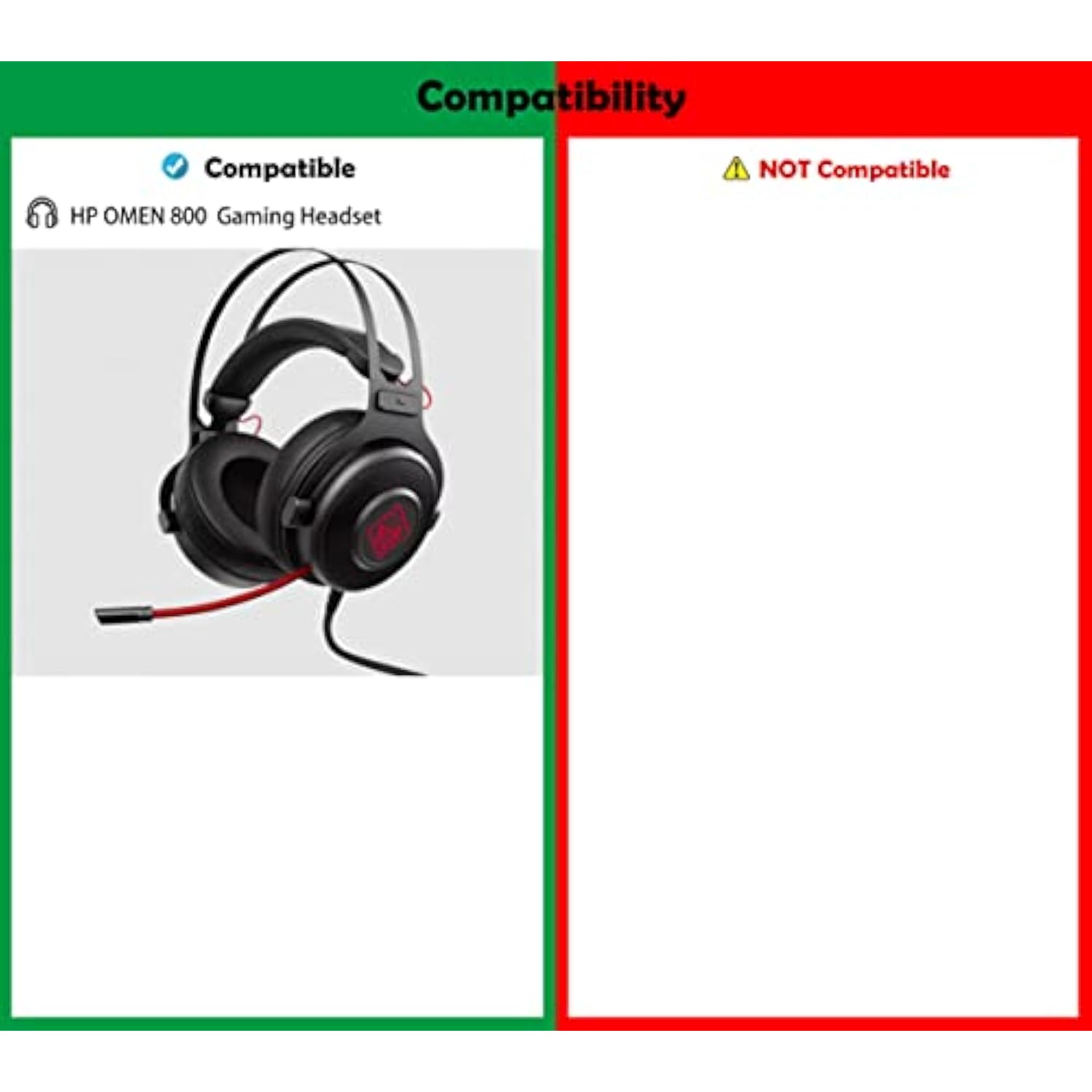 Professional Headset Earpads Replacement Headphone Ear Pads Compatible With Hp Omen 800 Omen800 Headphones