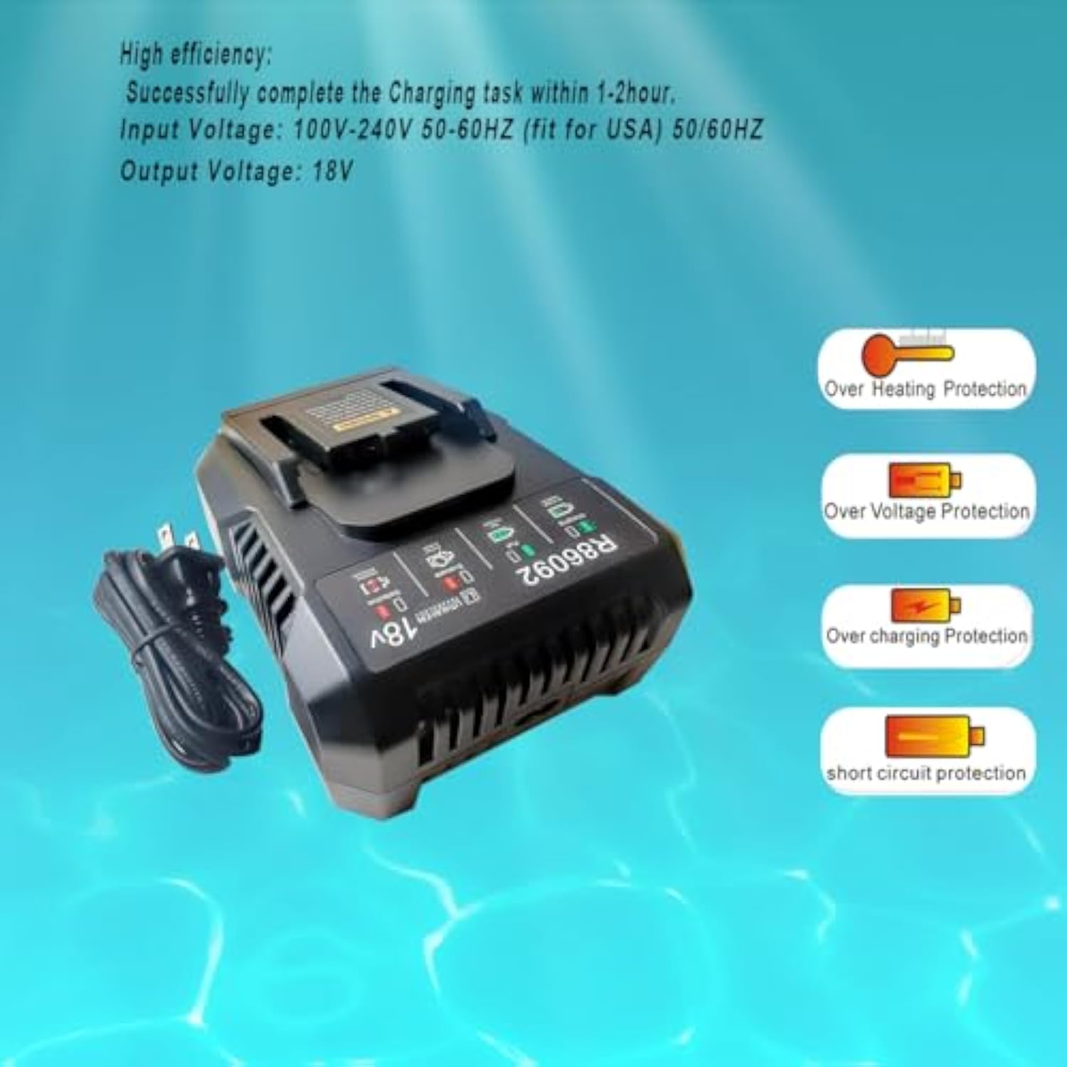 R86092 Replace Ridgid R86092 18V Lithium Ion Battery Charger To Charge Ridgid 18V Lithium Ion Battery R840083, R840085, R840086???