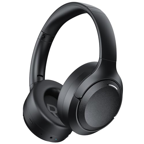 E4 AirComfy Headsets with Microphone Noise Cancelling, Over-Ear PC Headphones, Crystal Clear Surround Sound 263g Ultra Lightweight 3.5mm Wired