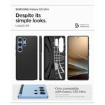Spigen Liquid Air Designed for Galaxy S25 Ultra Case (2025) [No Magnet Ring], [Military-Grade Protection] - Matte Black