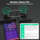 2 Mini Speakers, 3W Small Portable Bluetooth Speaker With Lanyard, Water Resistant, Wireless Stereo Pairing, Rechargeable Mini Wireless Speakers For Phone, Tablet, Built-In Microphone