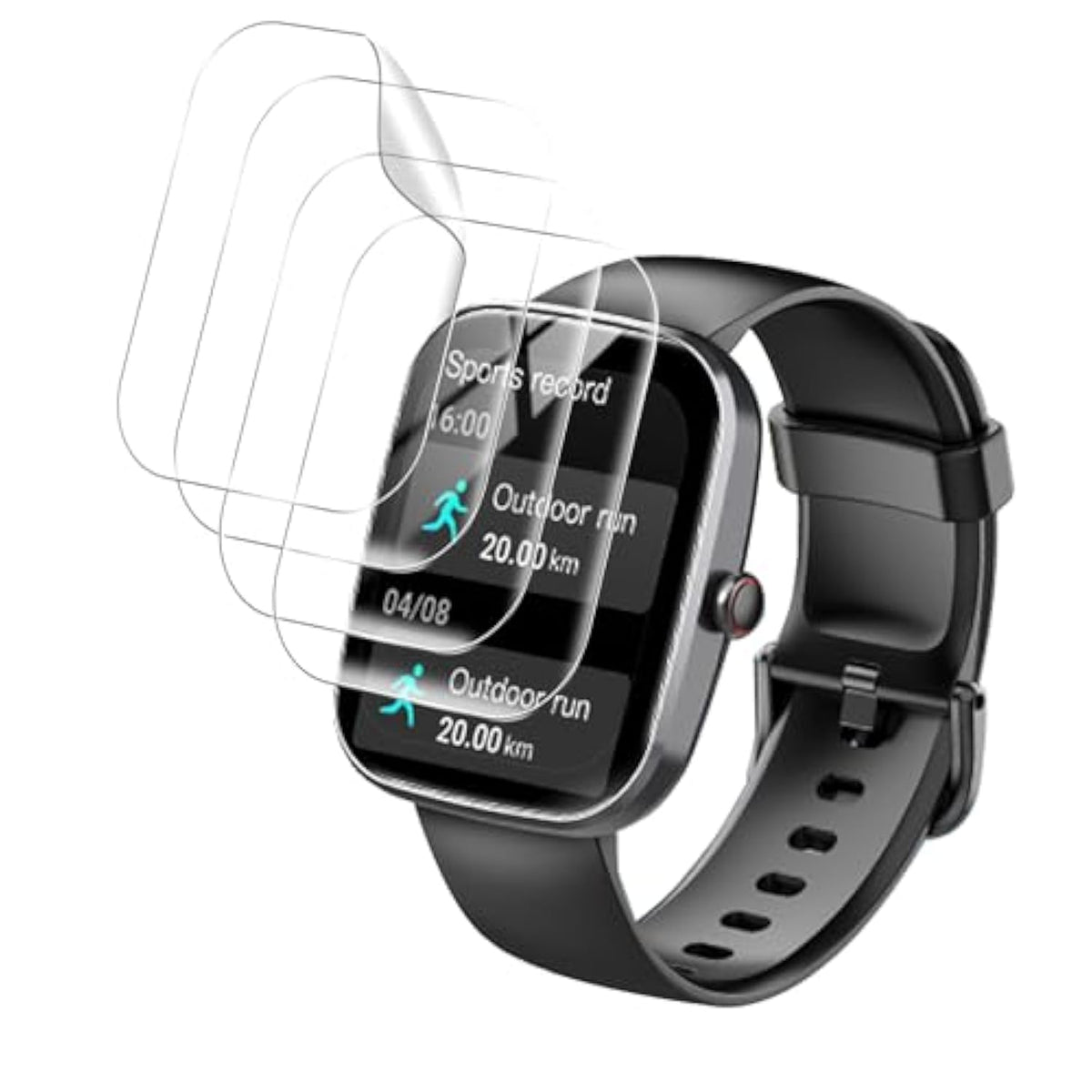 4-Pack Screen Protector For Csasan T70 1.91" Watch, Soft Hd Tpu Clear Film, Anti-Scratch Bubble-Free Smartwatch Protector Film, Replacement Hd Clear Cover Soft Film