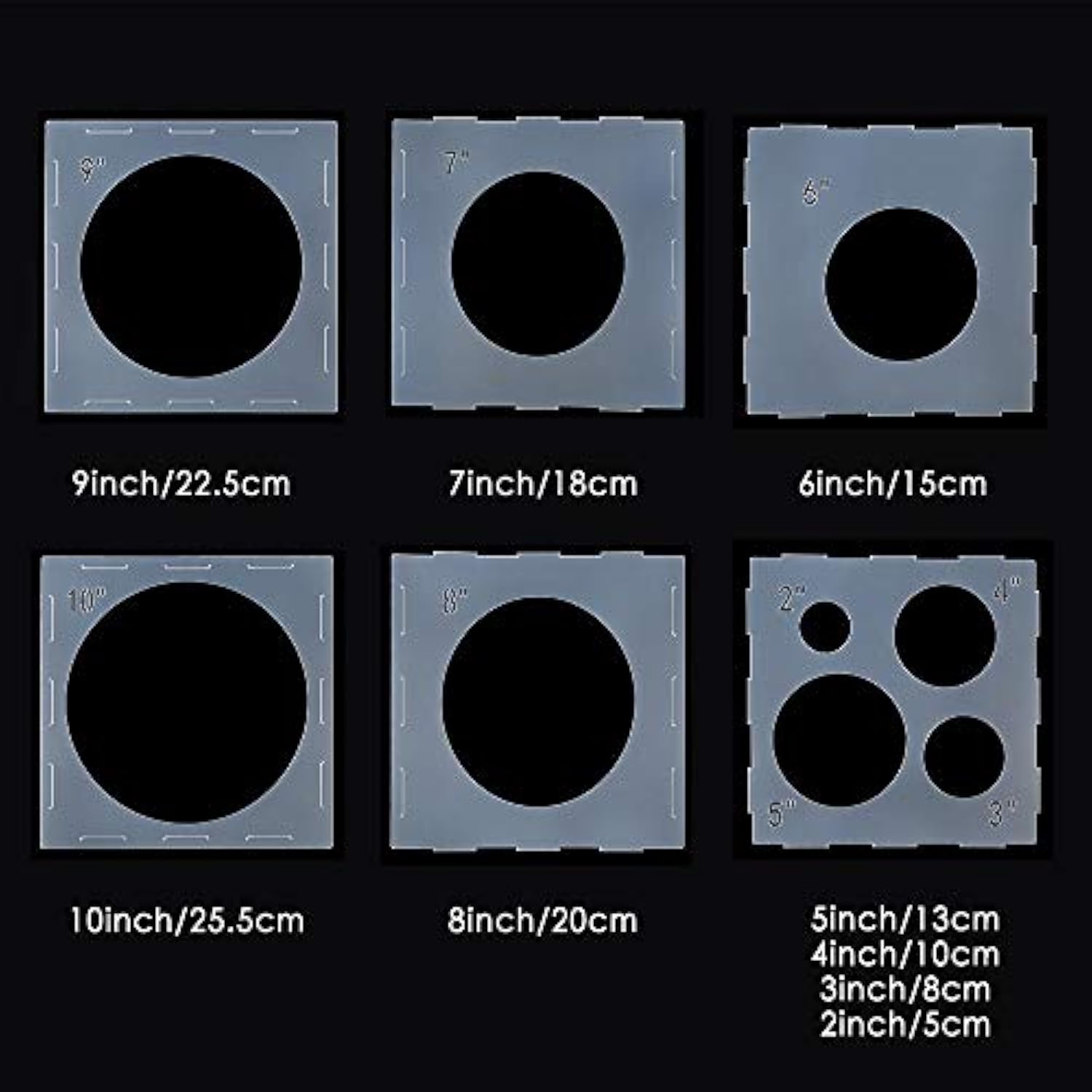 2-10 Inch Balloon Sizer, Collapsible Plastic Balloon Sizer Cube Box For Balloon Decoration, Balloon Arches, Balloon Columns