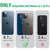 Compatible With Iphone 12 Case Iphone 12 Pro Case Cool Camo Black White Shark Design For Men Boys, 3-Layer Rugged Shockproof Hard Plastic Bumper +Silicone Rubber Heavy Duty Protection Cover