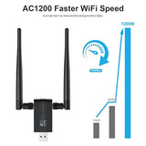 Usb Wifi Adapter Gaming 1200Mbps -Dual Band 2.4G/5G Wifi Ac Wireless Network C