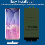 [2+2 Pack] For Samsung Galaxy S10 Privacy Screen Protector [Support Fingerprint Id] Anti-Spy Full Adhesive Flexible Film + Camera Lens Glass Protector For Galaxy S10 6.1”