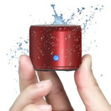 EWA Travel Case Packed, A106 Pro Portable Bluetooth Speaker with Custom Bass Radiator, Brief Design, IP67 Waterproof, Perfect Mini Speaker for Shower, Room, Bike, Car (Red)