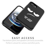 For Iphone 16E Case, Cute [Don'T Touch My Phone] Shockproof Dual Layer Slim Protective Silicone Plastic Cover For Kids Boys Men Phone Case (Iphone 16E 2025 6.1-Inch)