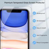 iPhone 11/XR 6.1 Inch 3-Pack Tempered Glass Screen Protector 9H HD