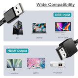 Usb To Hdmi Cable, Usb 2.0 Male To Hdmi Male Charger Cable Splitter Adapter -